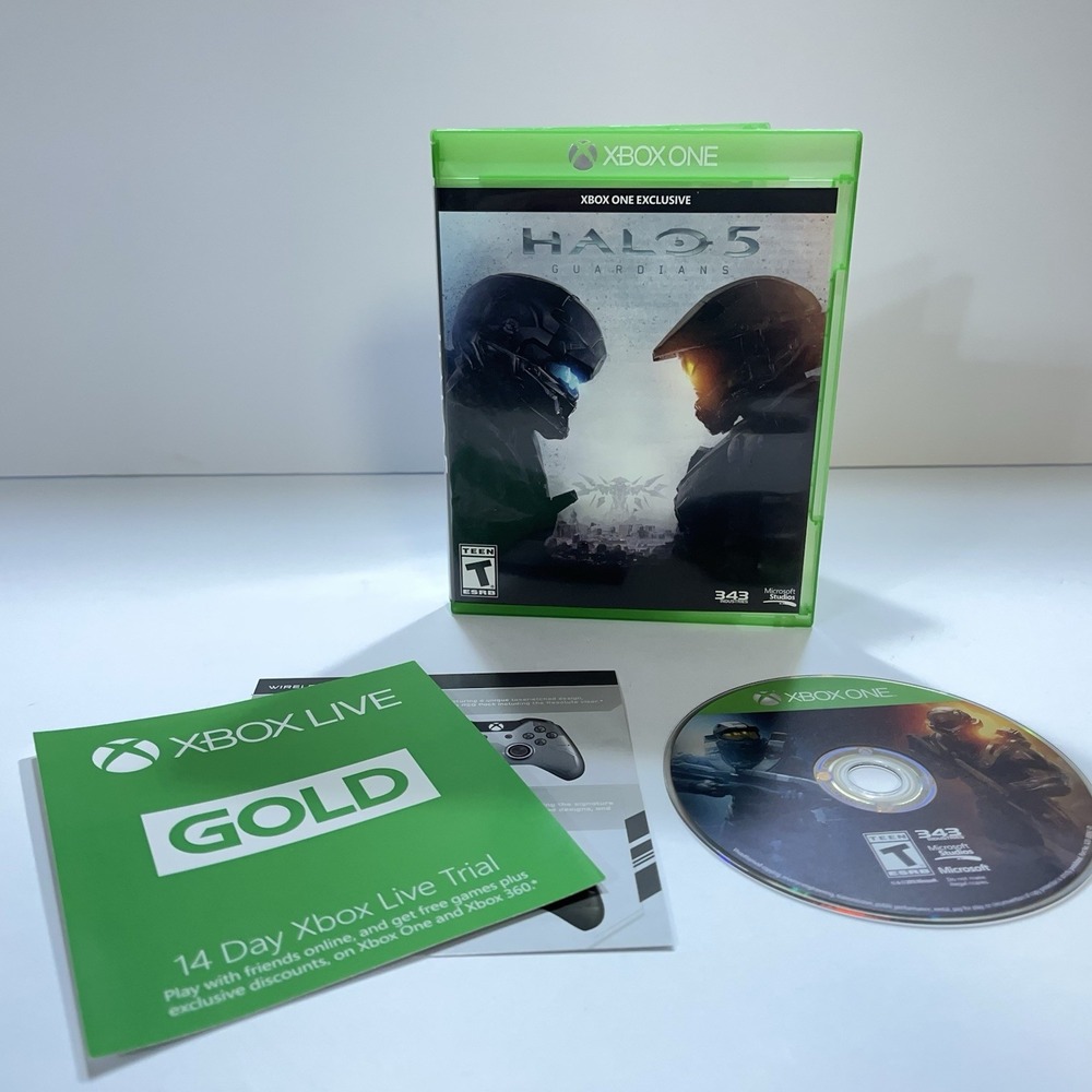 Halo 5 Guardians Microsoft XBOX‎ One 2015 With Inserts No Manual Tested/Works